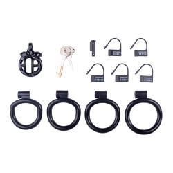 CockLock Cage de chasteté courte Lyfy 4 x 3.3cm Noire